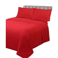 Teng Fei - Sábana De Genero King Rojo