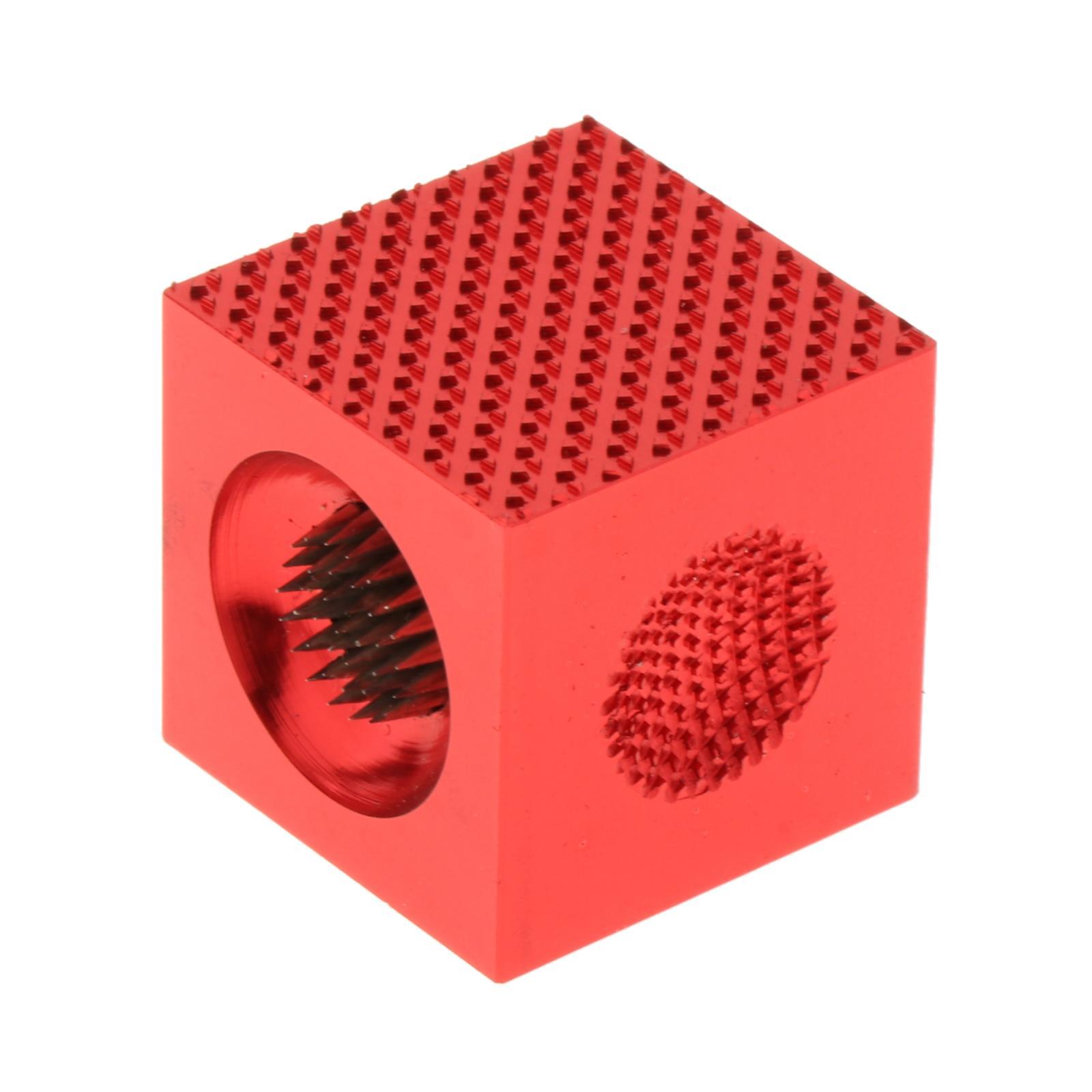 Magideal - Herramienta De Reparación De Punta De Billar 3 En 1, Perforador Pulidor, Recortador, Tapper Profesional Para Reparación, Mantenimiento, Acceso , Rojo