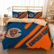 thumbnail image 1 of Chicago Bears Iconic Logo Blue Orange Quilt Duvet Cover Set Comforter Cover3-Piece Bedding Set, 1 of 5