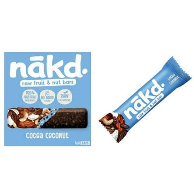 Barra Cocoa Coconut (4 Un De 35G) 140 G Nakd