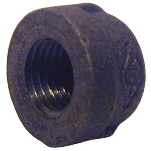 Cap BK Products, hierro maleable negro, 3/4 pulgadas MPT (paquete de 5)