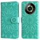thumbnail image 1 of Funda tipo cartera FOXDOCK para Realme 11 Pro Plus , diseño girasol en relieve, cuero PU, cierre magnético, soporte y tarjetero, 1 of 5