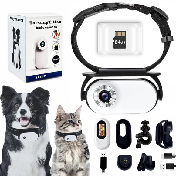 Cámara para Mascotas TorsuupTittan 1080P Inalámbrica 64GB