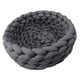 thumbnail image 1 of Cesta De Cama Para Gatos De Punto De Algodón, Cama Cálida Para Perros Pequeños, Cama Suave Para Mascotas Pequeñas, Gris Oscuro, 40cm, 1 of 3