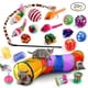 thumbnail image 1 of 14pcs/20pcs/21pcs Cat Toys Set Cat Teaser Toy Tunnel Toy Stick Toy For Indoor Kittens For Fun Interaction, 1 of 3