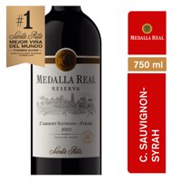 Vino Tinto Cabernet Sauvignon Syrah Medalla Real Botella