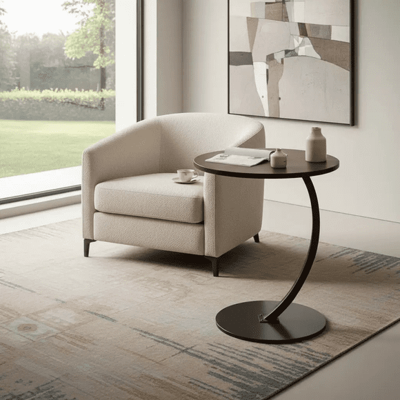 Mesa De Centro Lateral Living Vanguardia Madera