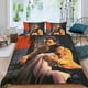 thumbnail image 2 of Historia del Oeste Conjunto de sábanas temático, trío de piezas, cómodo y amigable con la piel, diseño único, regalo de decoración para el hogar para familiares, amigos y fans,173cm *218cm, 2 of 6