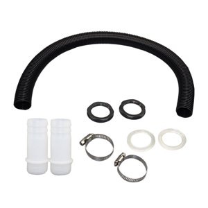 Ioensy - Kit De Manguera De Desbordamiento De Barril De Lluvia, Duradero Para Granja, Actividades Al Aire Libre, Jardín, 3,2 Cm, Sin Cono