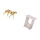 thumbnail image 1 of Escultura De Guepardo Dorado, Adorno De Mesa Para Oficina, Hogar, Mesa Auxiliar Práctica, Versátil Y Portátil Para Hotel, Cafetería, Pasillo, Sala De Estar, Balcón., 1 of 5