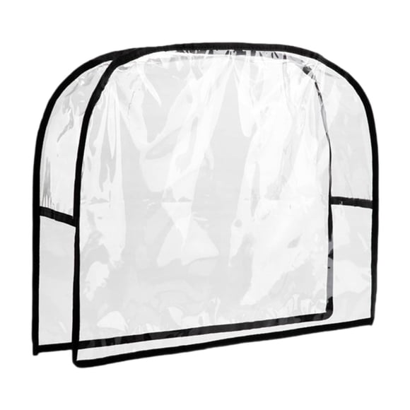 Funda para silla de salón, impermeable, evita daños en el equipo de belleza, resistente y transparente, protección para el respaldo del sillón, para s Semicircular Pequeño