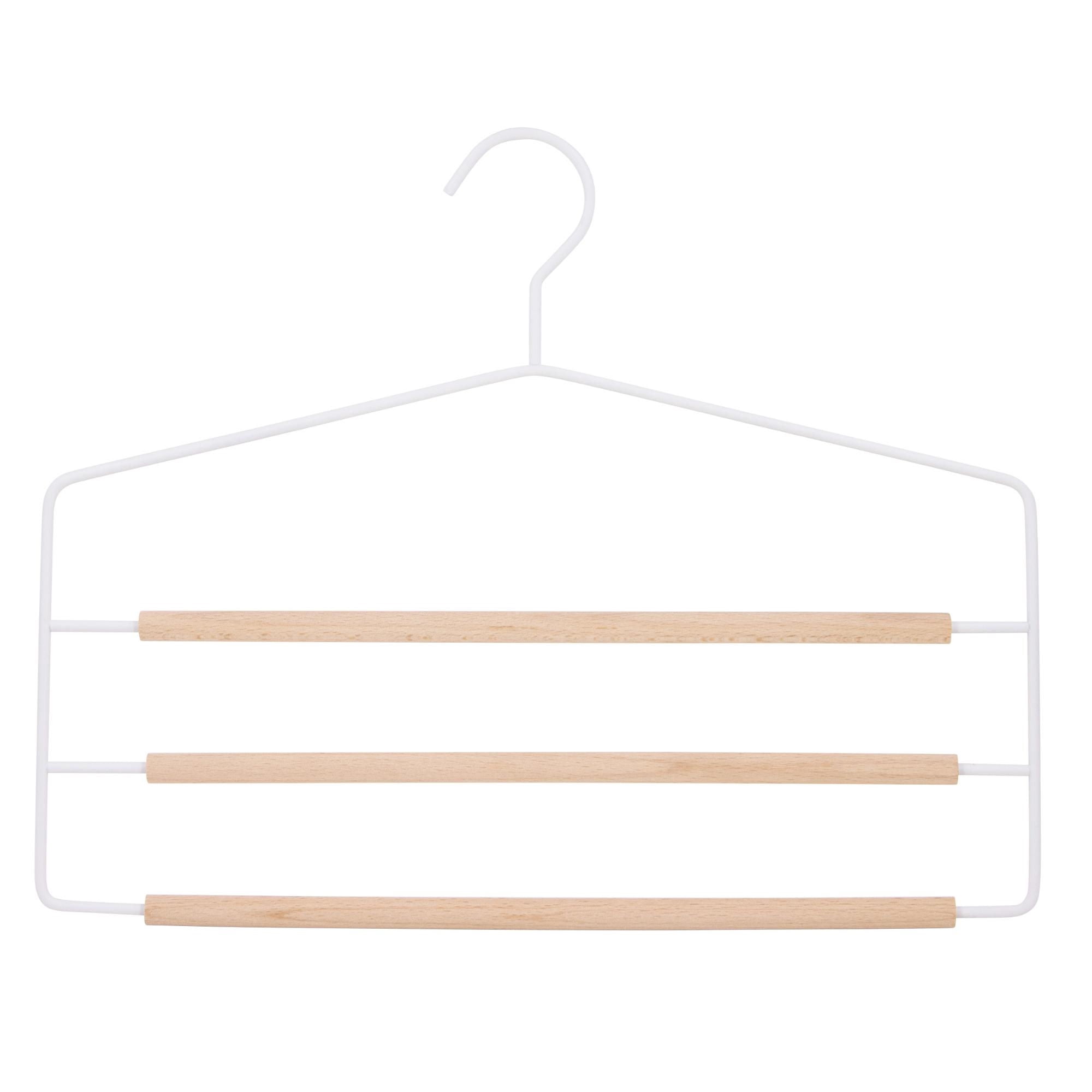 Percha Metálica De 3 Niveles Blanca Haus