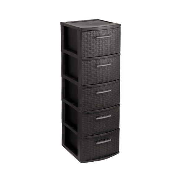 Cajonero 5 Niveles Infinity Rattán Marrón MQ QRubber