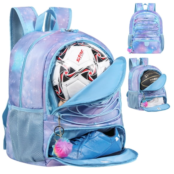 Mochila para balón de fútbol TRAILKICKER para mujer, capacidad de 32 L