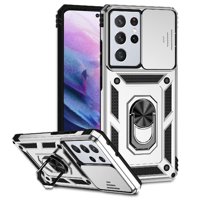 Estuche Gangxun Para Samsung Galaxy S21 Ultra, Soporte Giratorio 360°, Estilo Mecánico Y Magnético