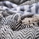 thumbnail image 3 of Manta Jaipur Rayas Borlas Beige/Negro BVS, 3 of 3