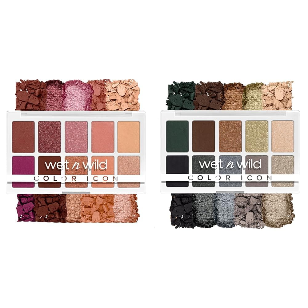 Paleta De Sombras De Ojos Wet N Wild Color Icon, 10 Unidades, Rosa Y Azul