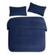 thumbnail image 2 of Cubrecama Quilt Reversible Queen 228x228 Cm Más Fundas Almohada Azul, 2 of 3