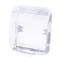 Magideal - Cubierta De Timbre De Plástico, Protección De Escudo De Timbre, Cubierta Protectora Impermeable A Prueba De Salpicaduras, Inalámbrica Par