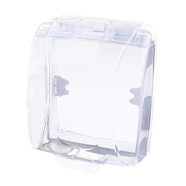 Cubierta de timbre de plástico, protección de escudo de timbre, cubierta protectora impermeable a prueba de salpicaduras, inalámbrica par
