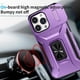 thumbnail image 5 of Funda Armada para iPhone 13 Pro con Tapa Deslizante y Soporte Magnético Giratorio Morado, 5 of 5