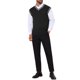 thumbnail image 2 of INSPIRE CHIC Chaleco de Punto sin Mangas con Cuello en V de Color Sólido para Hombre M Negro, 2 of 5