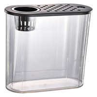 Ioensy - Acuario De Escritorio Robusto Con Tapa, Mini Pecera Para El Hogar, Sala De Estar, Lagartos, Tapa Negra