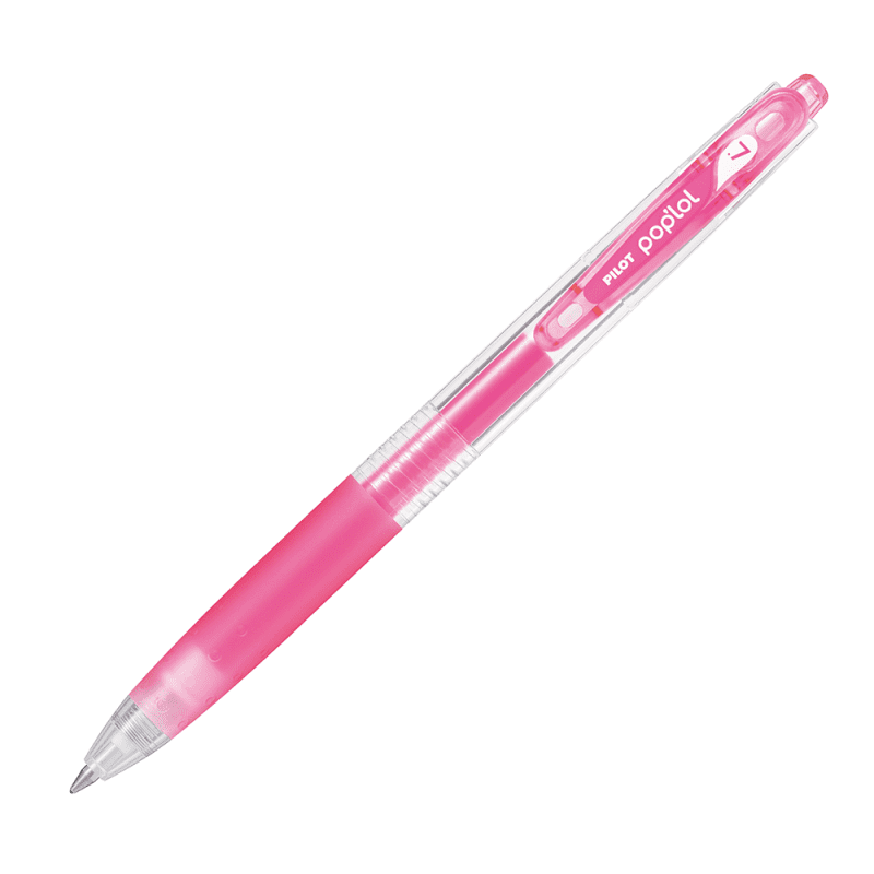 Pilot - 12 Un. Lapiz Gel Pop´lol Neon Rosado 0.7 Mm.