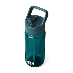 Botella De Agua Yeti Yonder De 600 Ml/20 Oz Con Tapa De Pajita, Color Agave, Verde Azulado