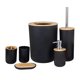 thumbnail image 4 of Juego De Ba?o De 6 Piezas Accesorios Dispensador De Loción Bandeja De Jabón Vaso Negro, 4 of 5