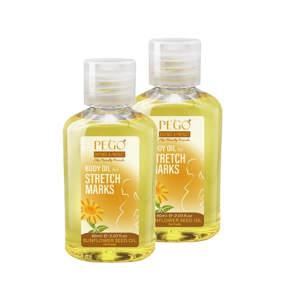 Aceite para estrías AOAO PEGO para embarazo, 120 ml (paquete de 2)