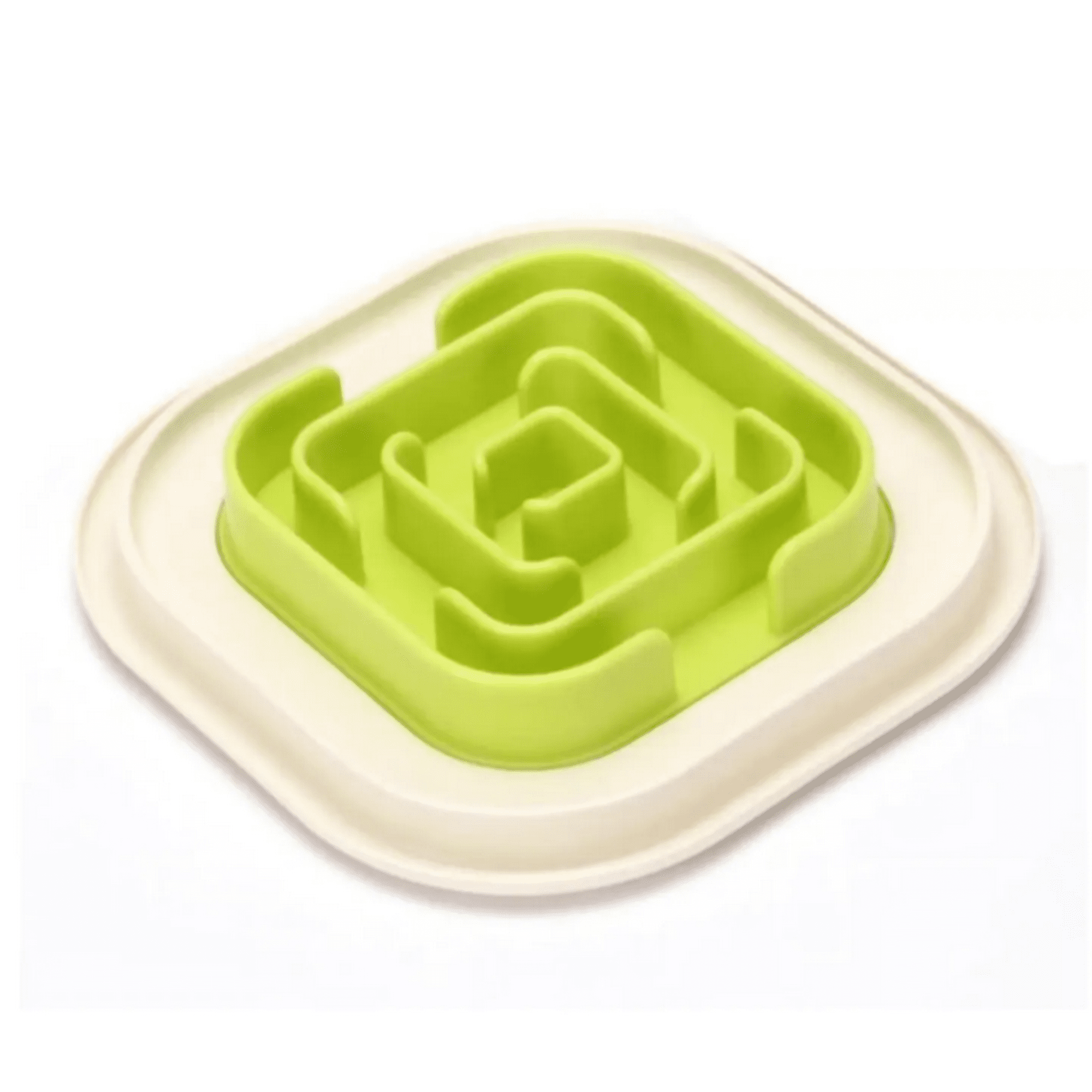 Genérico - Cuenco De Comida Lenta Para Perro Laberinto Verde