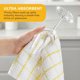 thumbnail image 4 of REGALWOVEN Juego de Toallas de Cocina Clásicas a Cuadros, 100% Algodón, Paños de Cocina, Absorbentes de Secado Rápido Amarillo 25" x 15", 4 of 7