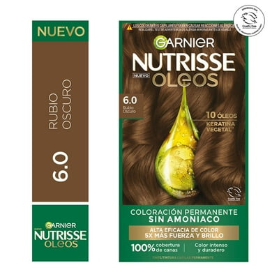 Tintura Cabello Oleos 6.0 Rubio Oscuro 1 Un Nutrisse