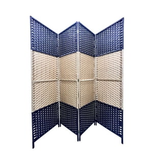 Oem - Biombo Resistente 4 Paneles Bambu Bicolor 180Cmx180Cm 1