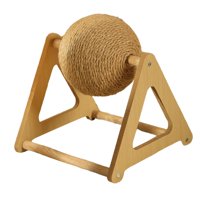 Magideal - Pelota Rascadora, Pelota Rascadora, Base De Madera Estable Única Para Gatitos, Juguete Rascador Para Mascotas, Juguete Rascador Para Animales Pequeños 20 Cm X 23 Cm X 265 Cm