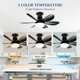 thumbnail image 4 of Ventilador de Casquillo VTYXCTIGJ 52 cm con Control Remoto, 40 W, Regulable, 4 of 7
