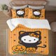 thumbnail image 2 of Halloween Hello_Kitty_ Quilt Set FullSoft Lightweight Quilts Quilted Bedspreads3 Pieces Set Queen SizeColorful Cartoon Print All Season 173*218CM, 2 of 5