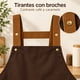 thumbnail image 3 of Delantal de Cocina Color Café con Bolsillo Frontal, 3 of 7