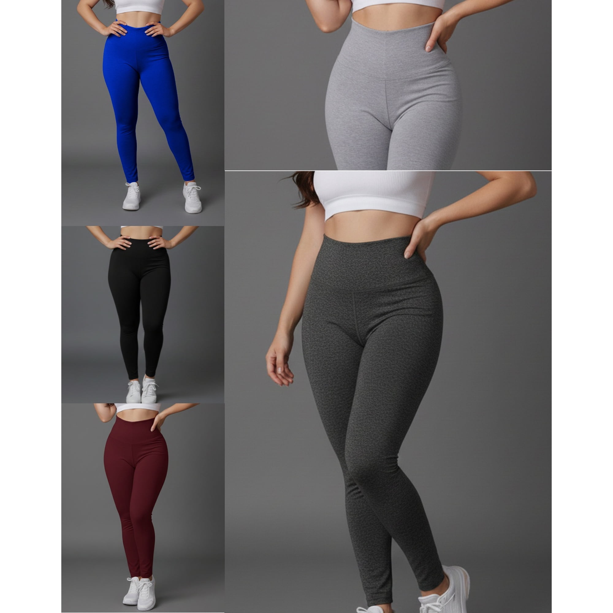 Dikeels - Pack 5 Calzas Deportivas Mujer Control Abdomen