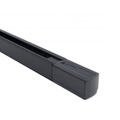 Hb Led - 1 Metro De Riel Monofásico Negro