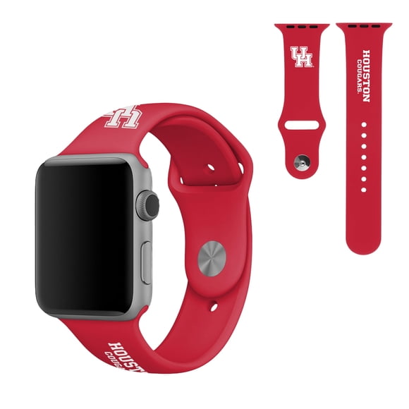 Correa de reloj SOAR NCAA de silicona de 38 mm para Houston Cougars