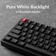 thumbnail image 4 of Teclado mecánico Keychron K2 75% QMK inalámbrico Super Banana, 4 of 7