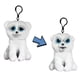 thumbnail image 1 of Mochila de felpa con clip Feisty Pets Mini Karl the Snarl Polar Be, 1 of 3