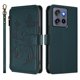thumbnail image 2 of Funda Cartera Mariposa para [Motorola Moto G Stylus 2025 5G] con Soporte y Cremallera Verde oscuro, 2 of 6