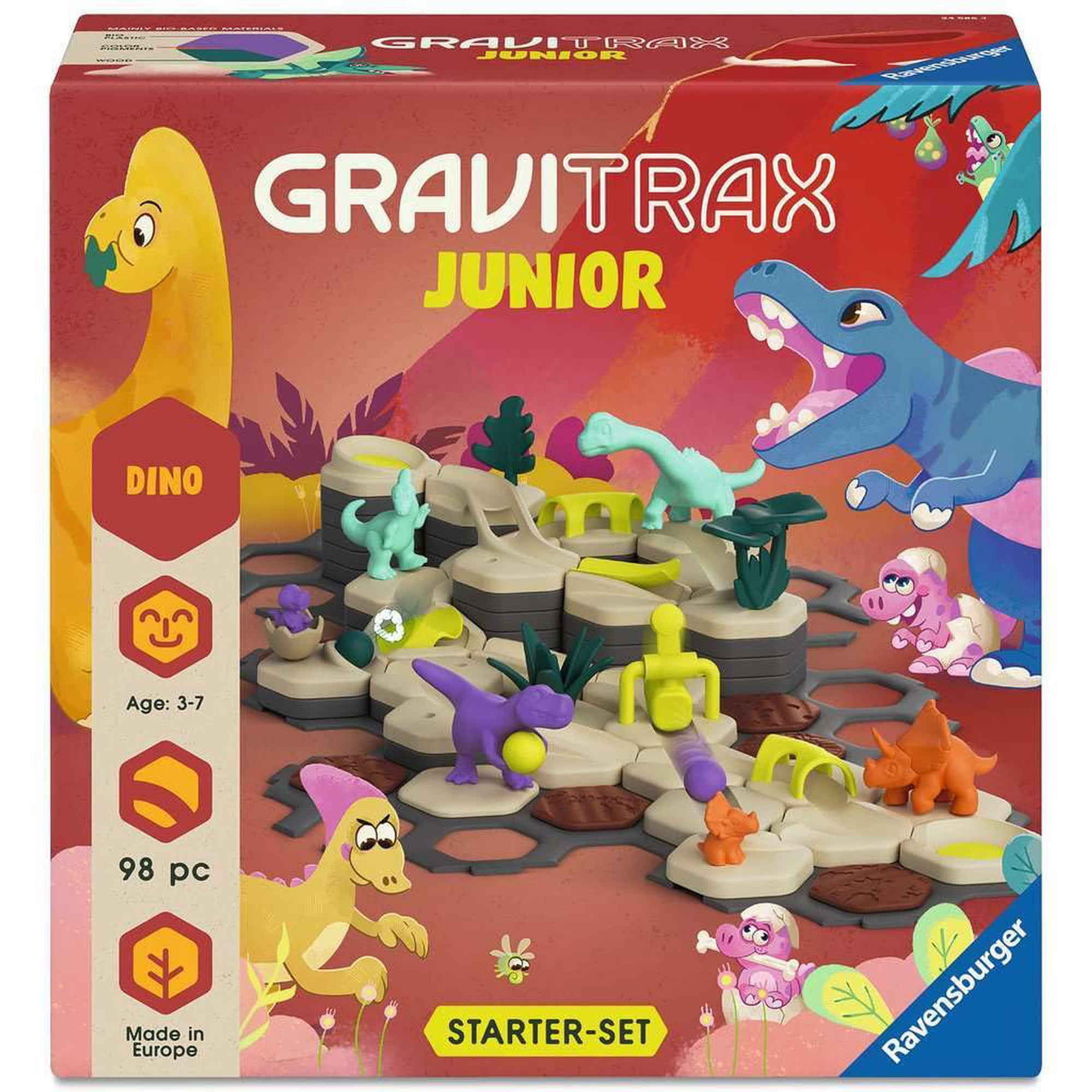 Set De Iniciación Marble Run Ravensburger Gravitrax Junior L Dino