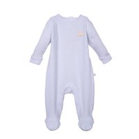 Pillin - Osito Plush Recién Nacido Unisex Estampado Nubes Blanco