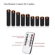 thumbnail image 5 of Velas sin llama Vinkor Black, juego de 9 con mando a distancia, 5 of 6