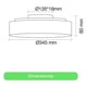 thumbnail image 1 of Foco Led Plafon Itd Sob. Redondo 24w Sensor Y Control Ip44 blanco, 1 of 11