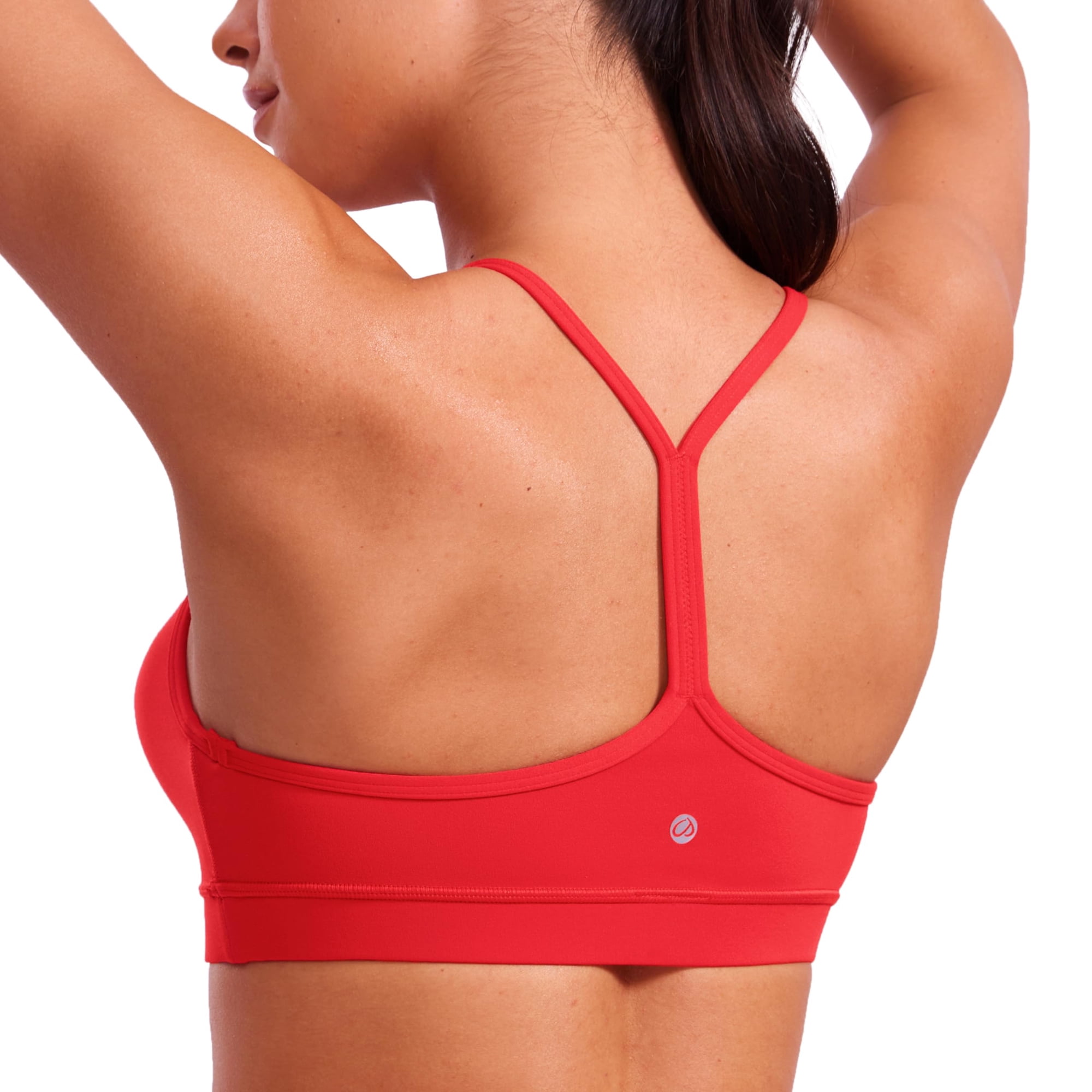 Sujetador Deportivo Crz Yoga Butterluxe Para Mujer, Acolchado En Forma De Y, Rojo